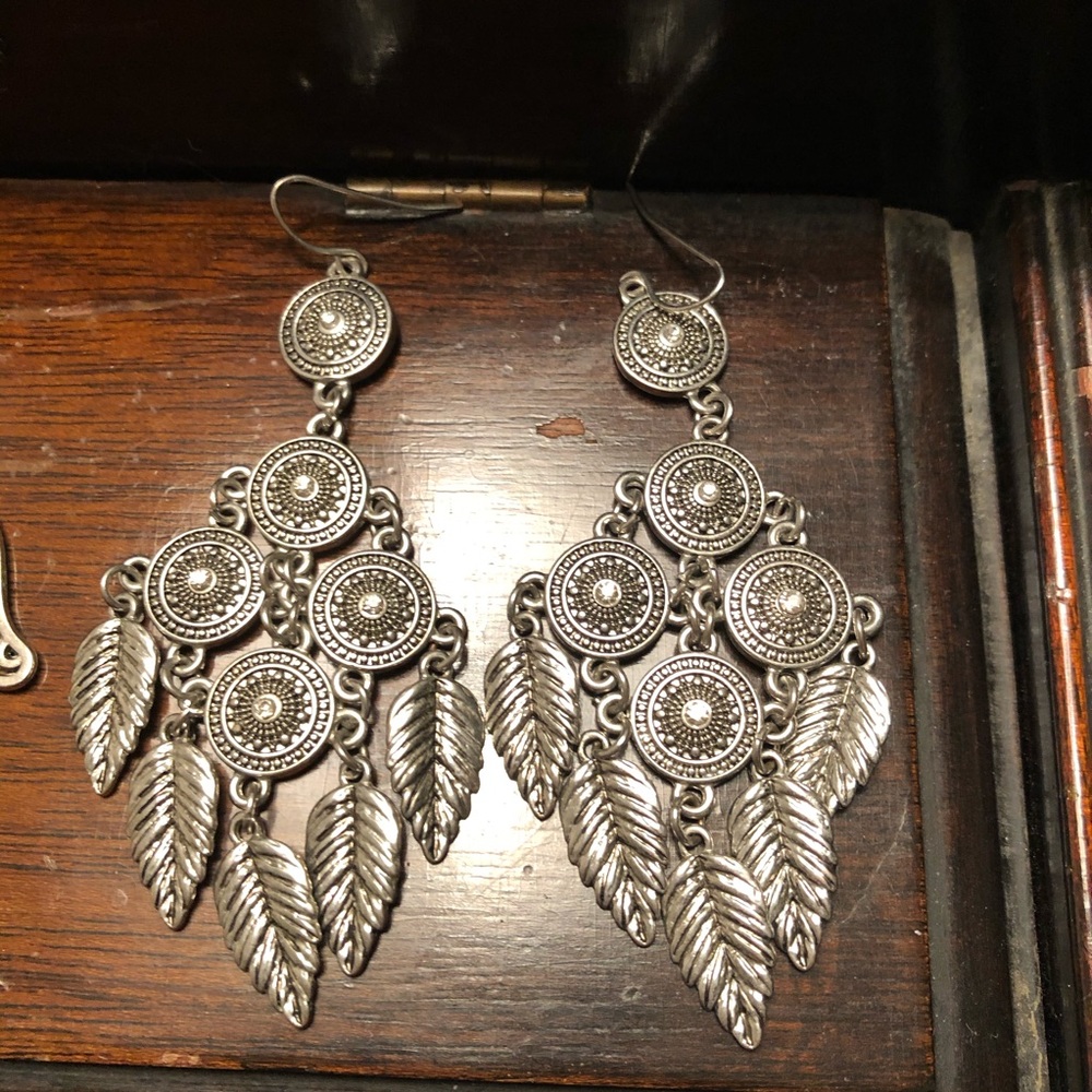 8 Pair Lot // Statement Hook Dangle Earrings // D… - image 5